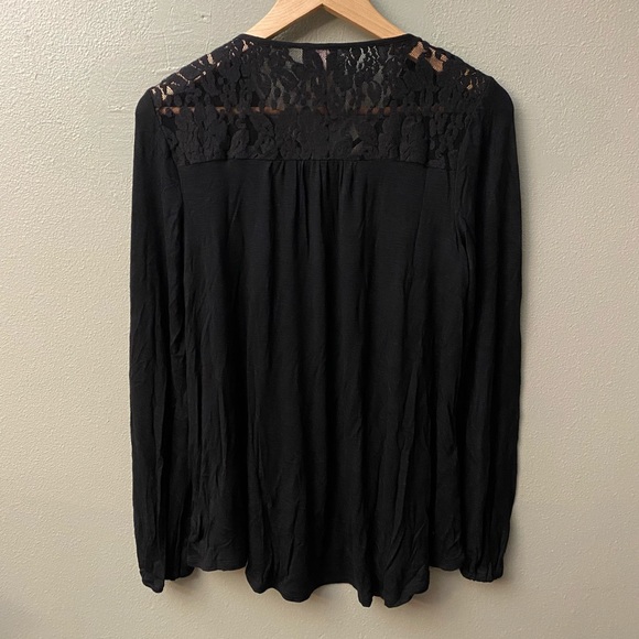Lace Up Peasant Blouse - Picture 2 of 3
